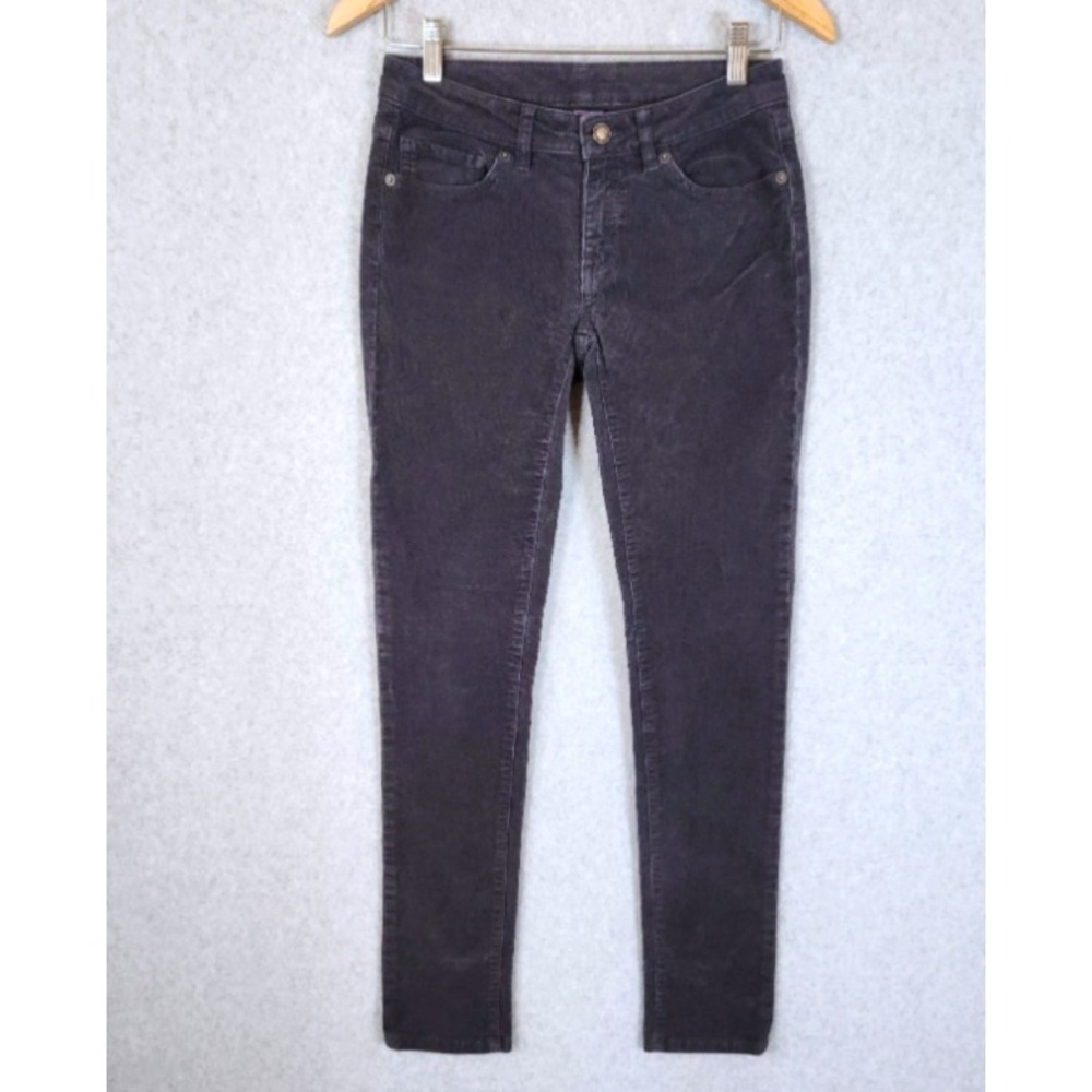 Patagonia Corduroy Pants Women's Size 26 Gray Faded Black 30" Inseam Low Rise